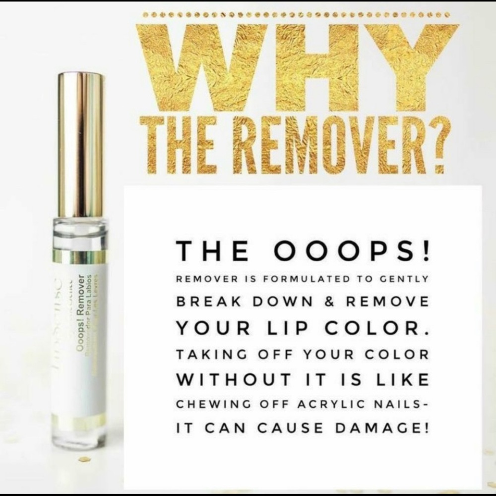 Ooops! Lip color remover by Senegence.